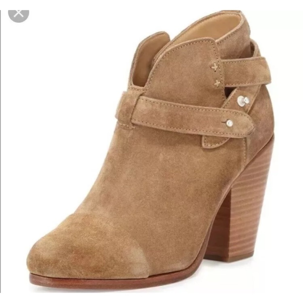 Rag & Bone Harrow size 37 tan suede booties